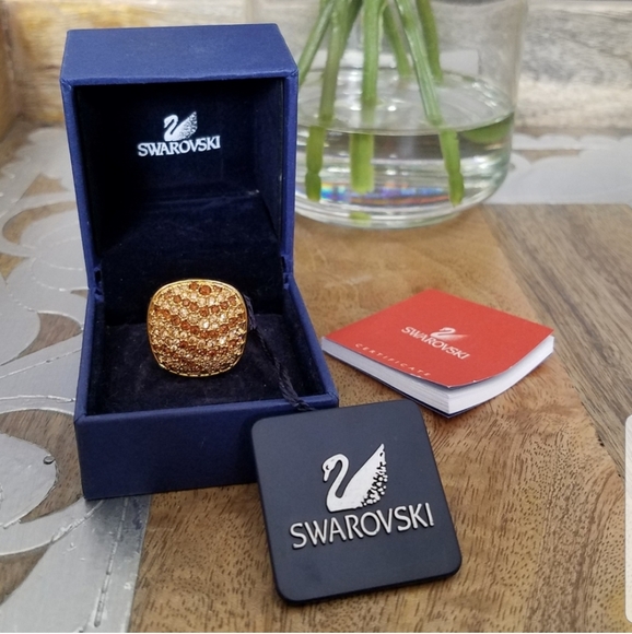 Swarovski Jewelry - Authentic Swarovski Gold Ring NWT
